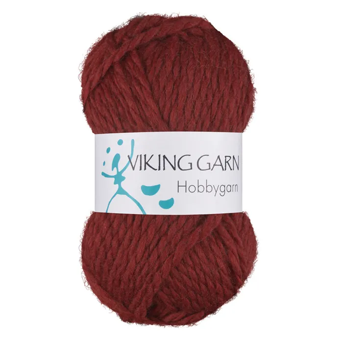 Hobbygarn - Rosenröd (Vinröd)