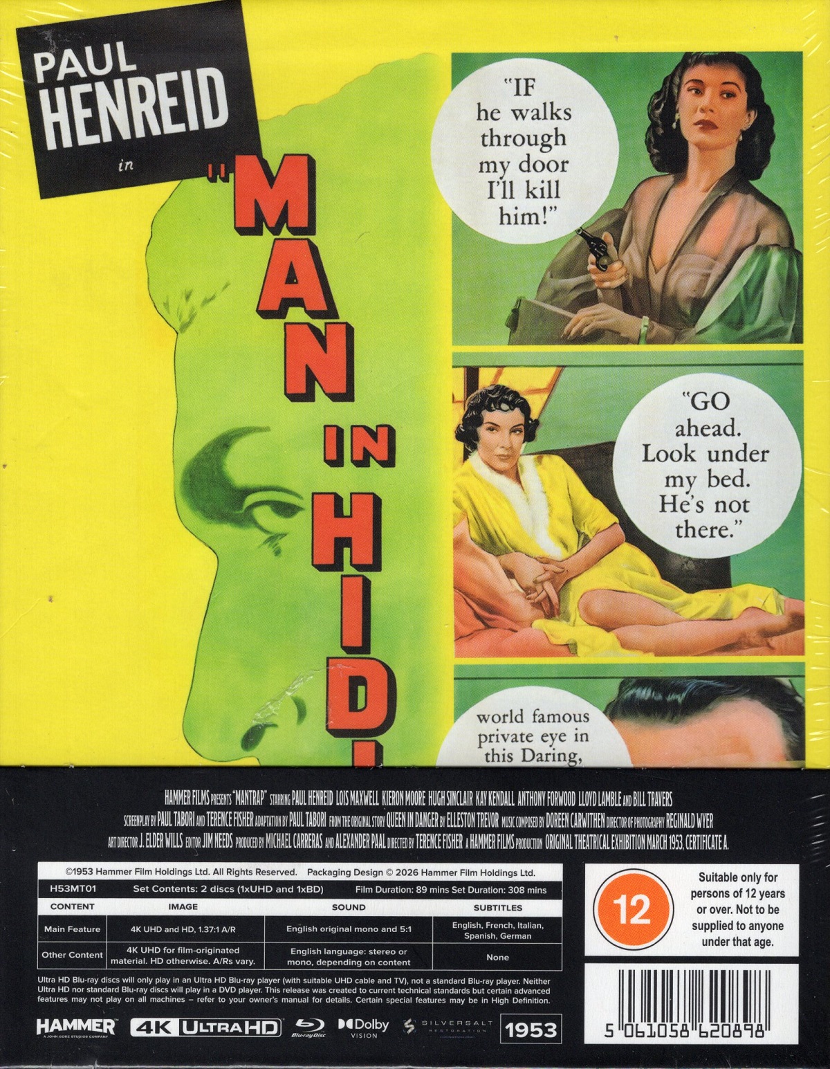 Mantrap (Limited Collector's Edition) (ej svensk text) (4K Ultra HD + Blu-ray) - 2