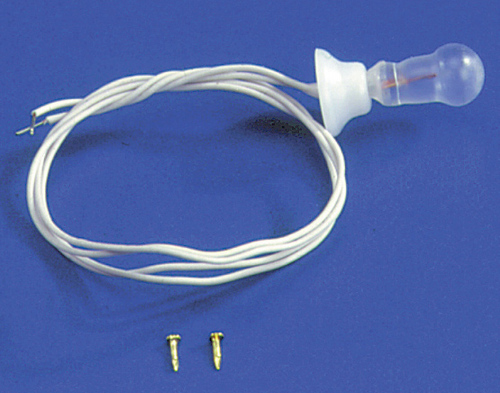 Lamp on cord round clear with ceiling fixture