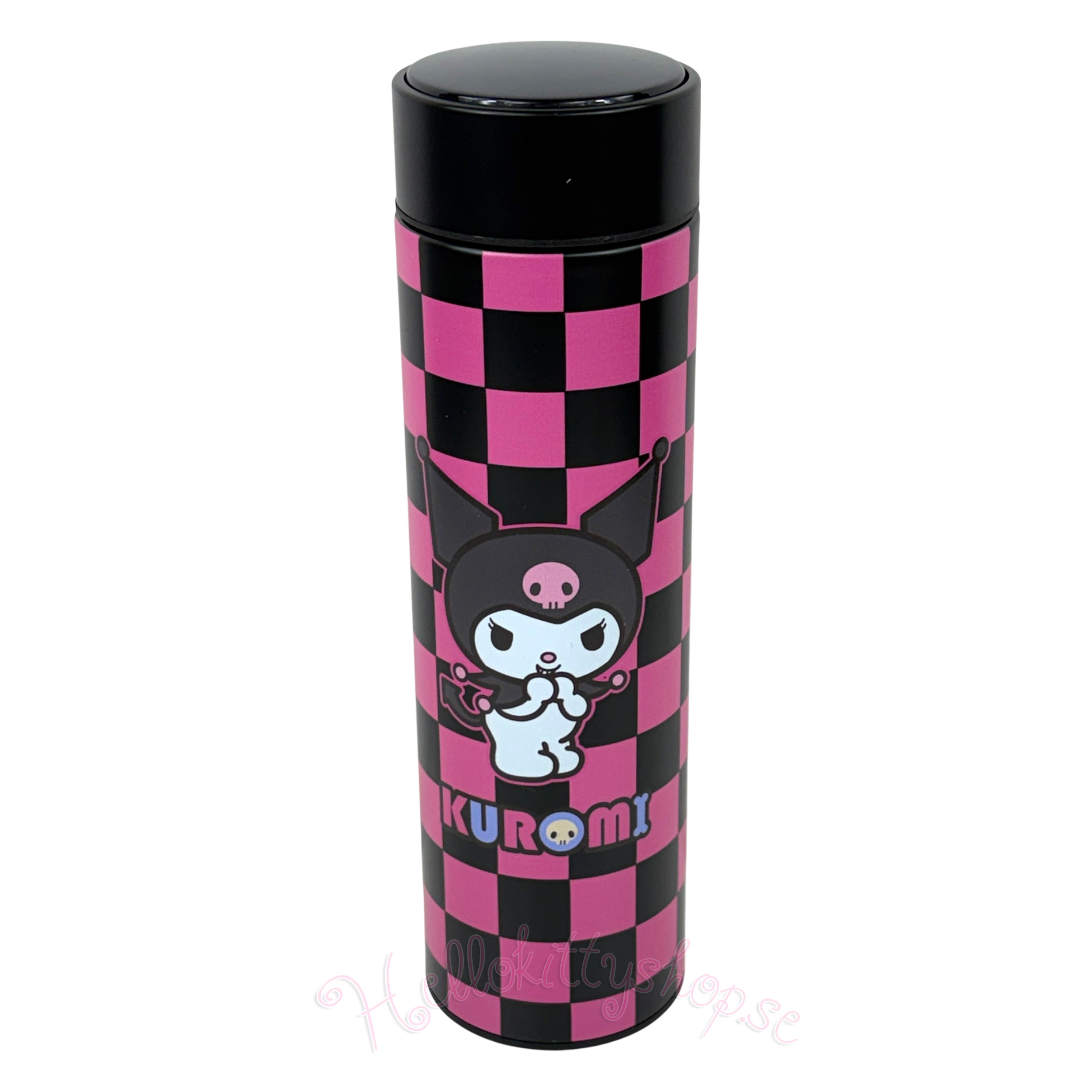 Kuromi Termosflaska 500 ml med LED Display Termometer - Chess-Block - 3
