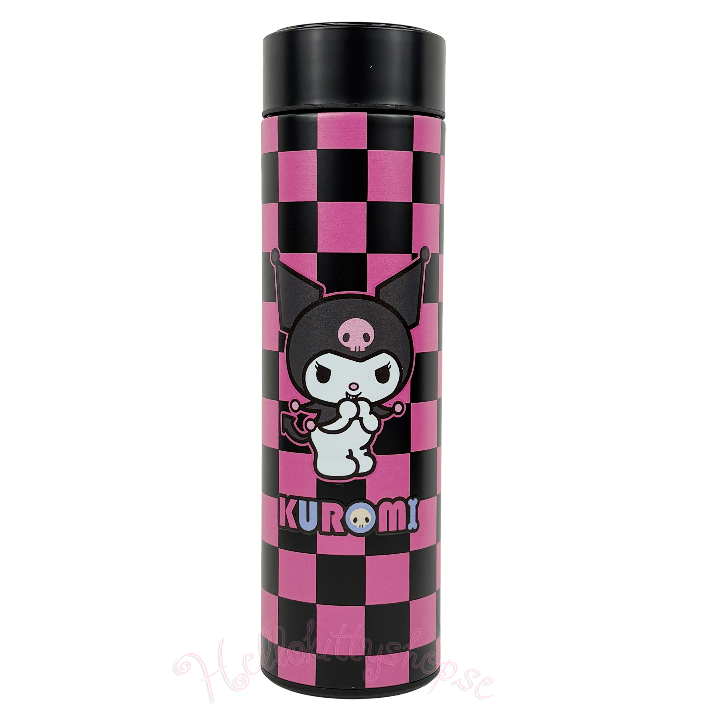 Kuromi Termosflaska 500 ml med LED Display Termometer - Chess-Block