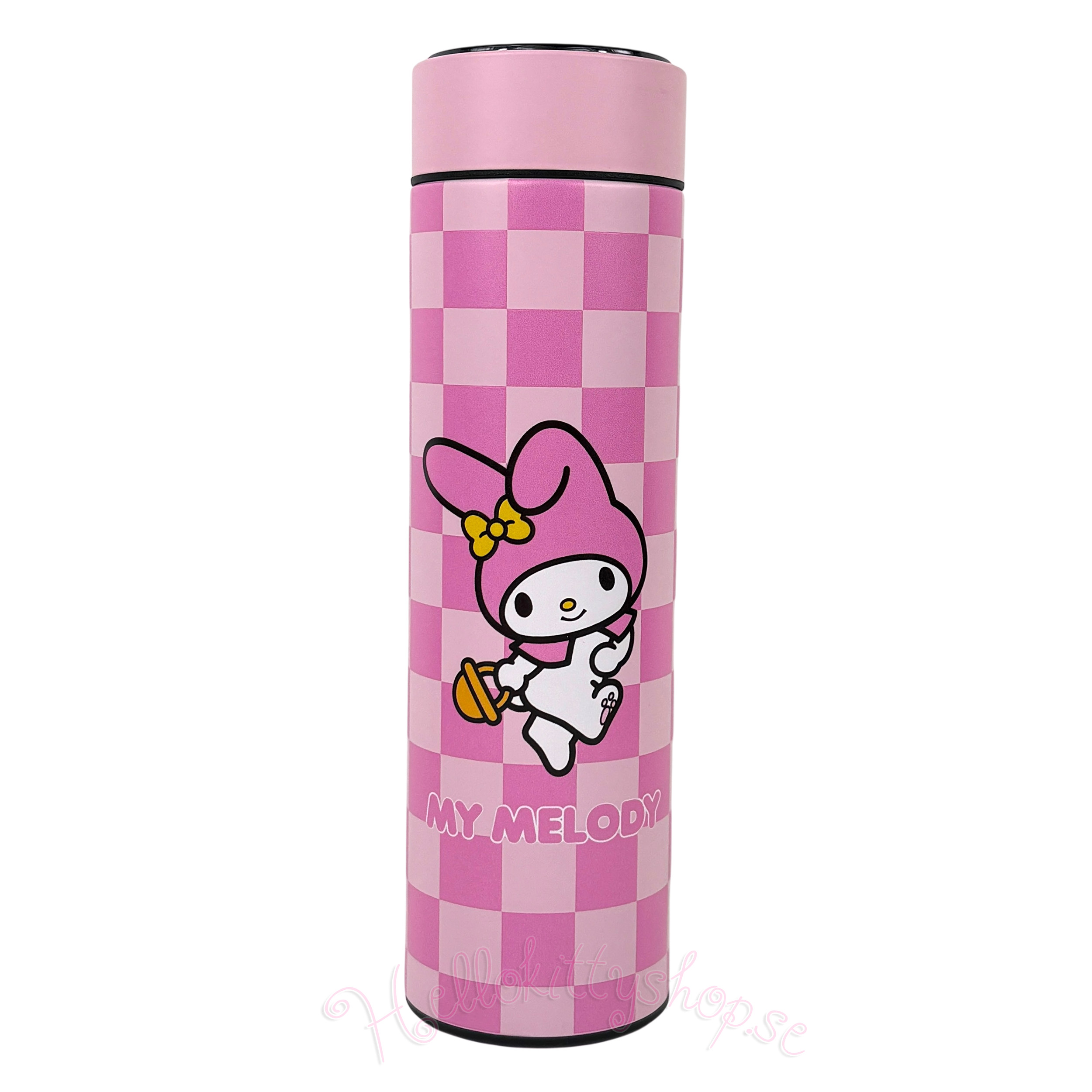My Melody Termosflaska 500 ml med LED Display Termometer - Chess-Block