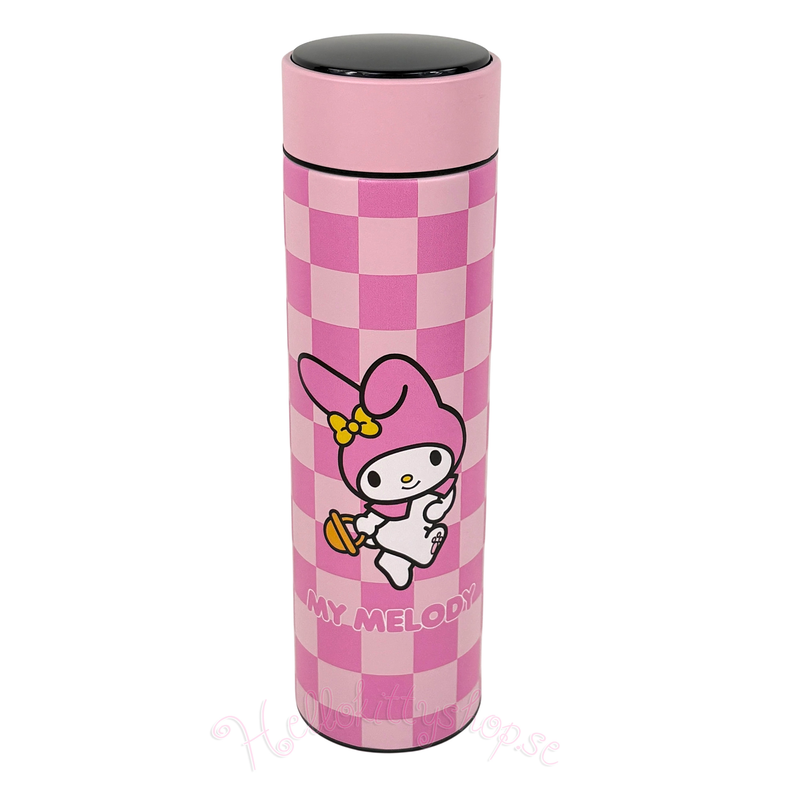 My Melody Termosflaska 500 ml med LED Display Termometer - Chess-Block - 3