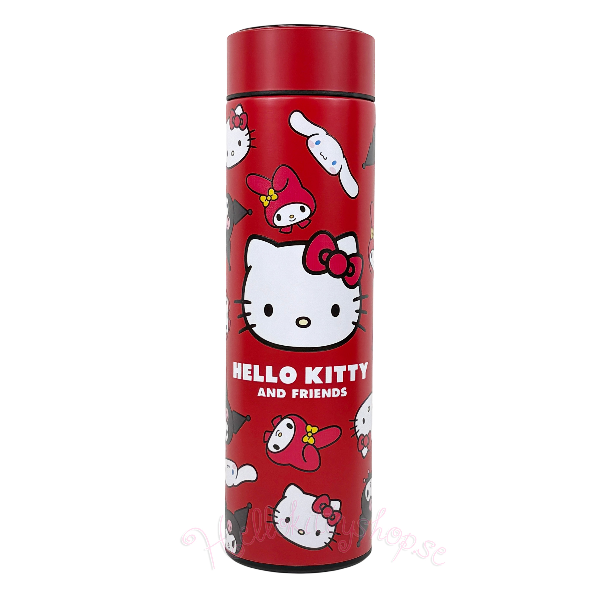 Hello Kitty and Friends Termosflaska 500 ml med LED Display Termometer - Faces