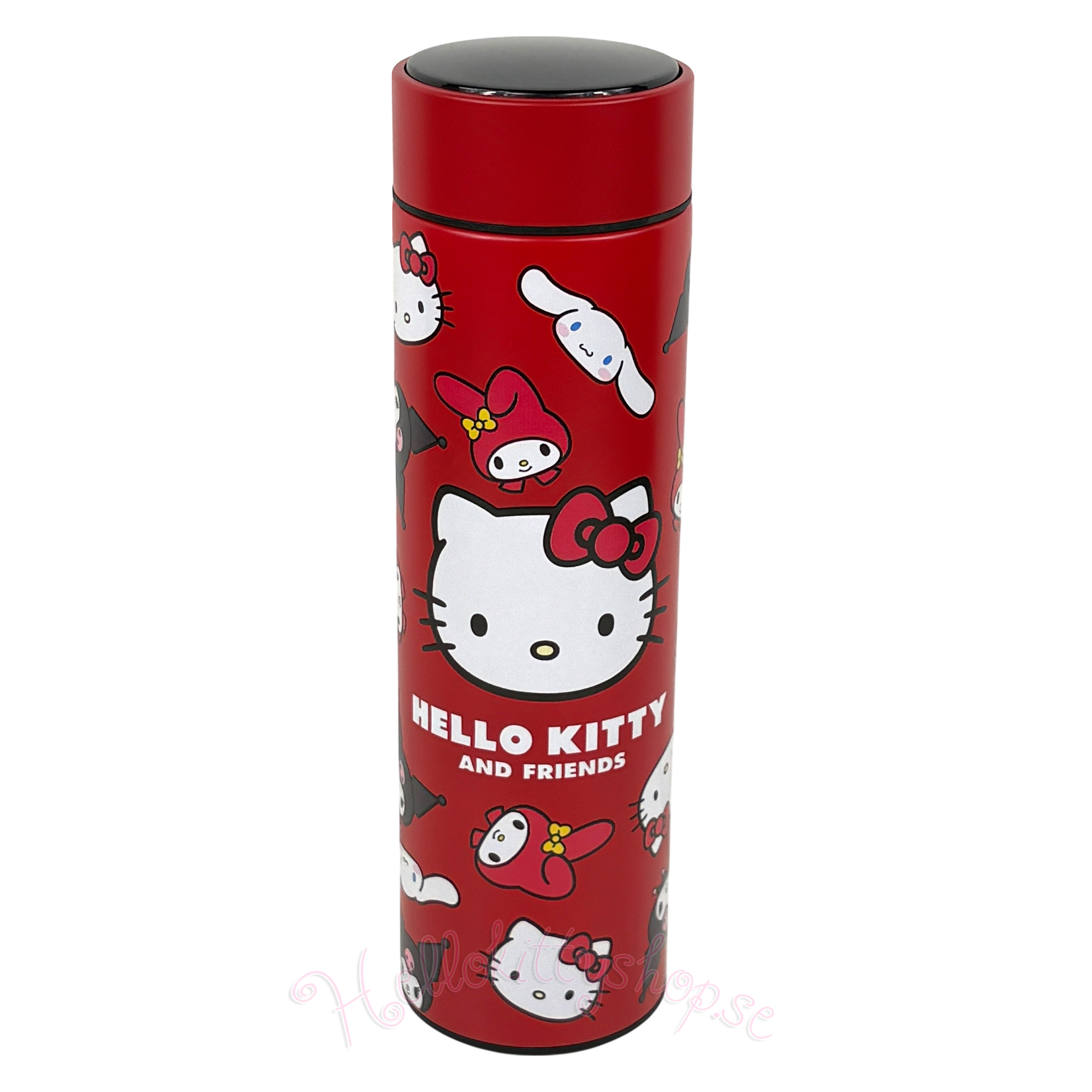 Hello Kitty and Friends Termosflaska 500 ml med LED Display Termometer - Faces - 3