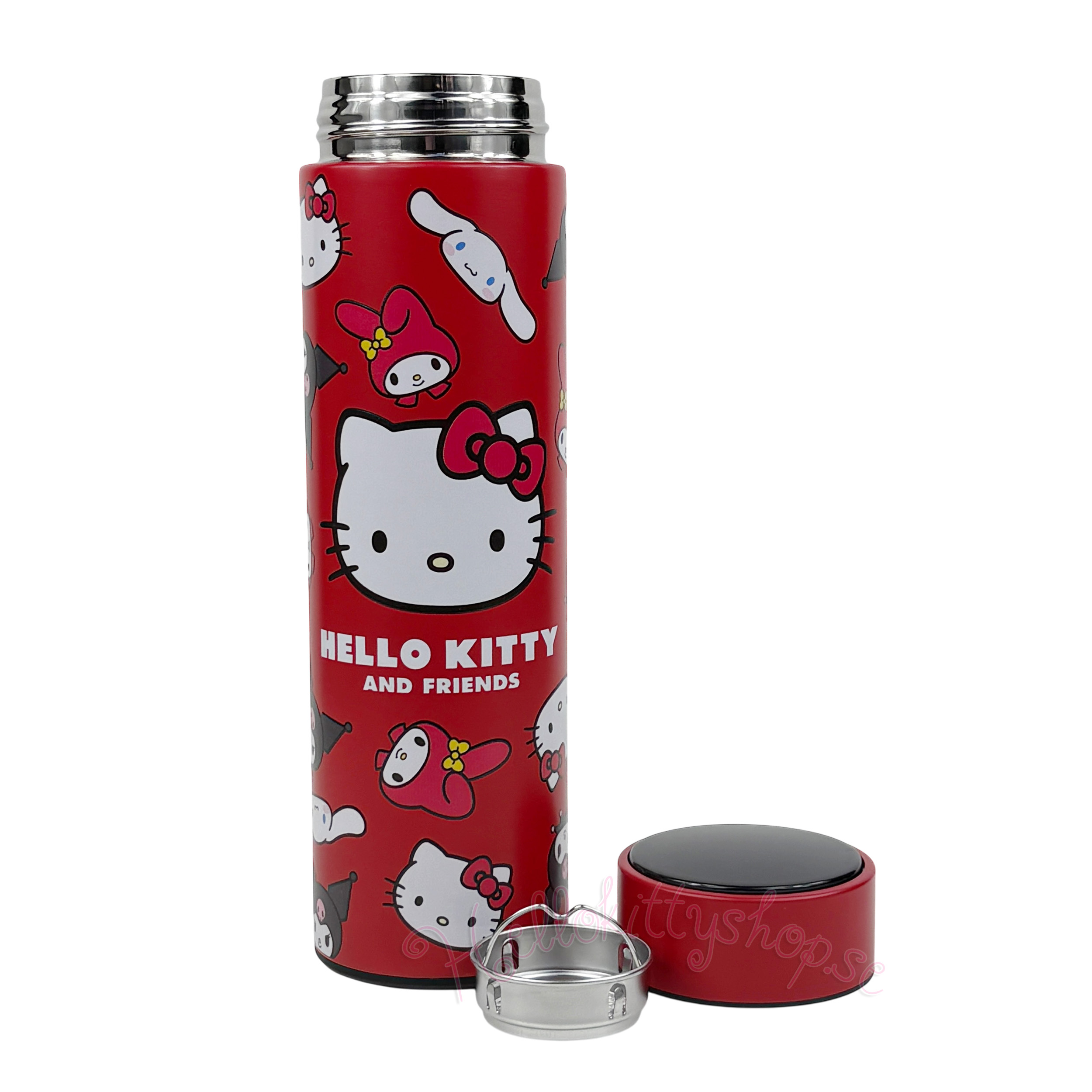 Hello Kitty and Friends Termosflaska 500 ml med LED Display Termometer - Faces - 2