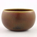 Carl-Harry Stålhane (1959) Unique Reddish Brown Bowl 13/8 cm