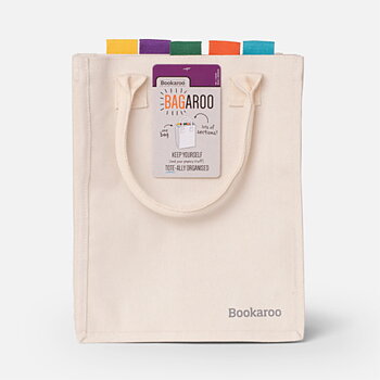 Bookaroo : Bagaroo Bright - Praktisk tygväska med flera sorteringsfack - Perfekta presenten till en lärare!