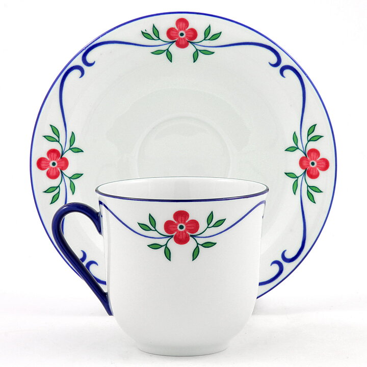 ピア・ロンダール  Sundbornシリーズ  花模様のコーヒーカップ  9.5cm  1993年  [サンプル画像]