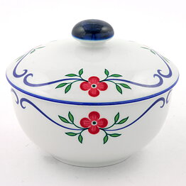 Pia Rönndahl (Sundborn 1993) Sugar Bowl with Flower Decor 11 cm