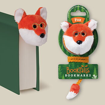 Book-Tails : Fox Bookmark - Plyschbokmärke Räv