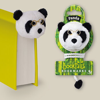 Book-Tails : Panda Bookmark - Plyschbokmärke Panda
