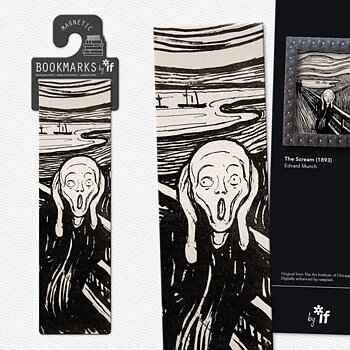 Classics : Bookmark Collection - The Scream - Dubbelt magnetbokmärke med konstmotiv