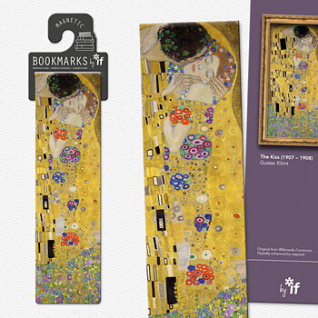 Classics : Bookmark Collection - The Kiss - Dubbelt magnetbokmärke med konstmotiv