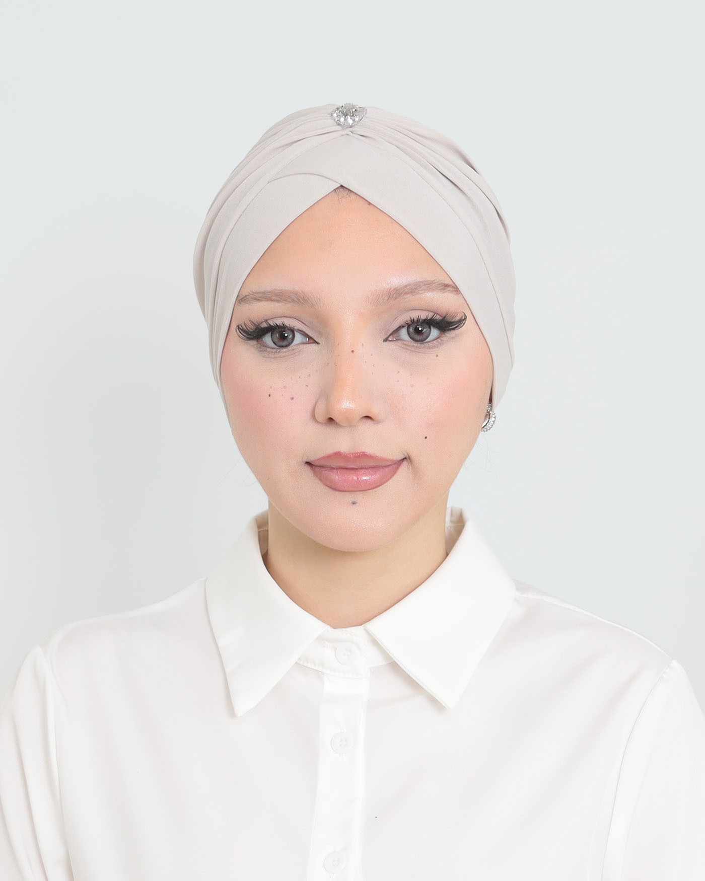 Turban - Belle - Pearl White