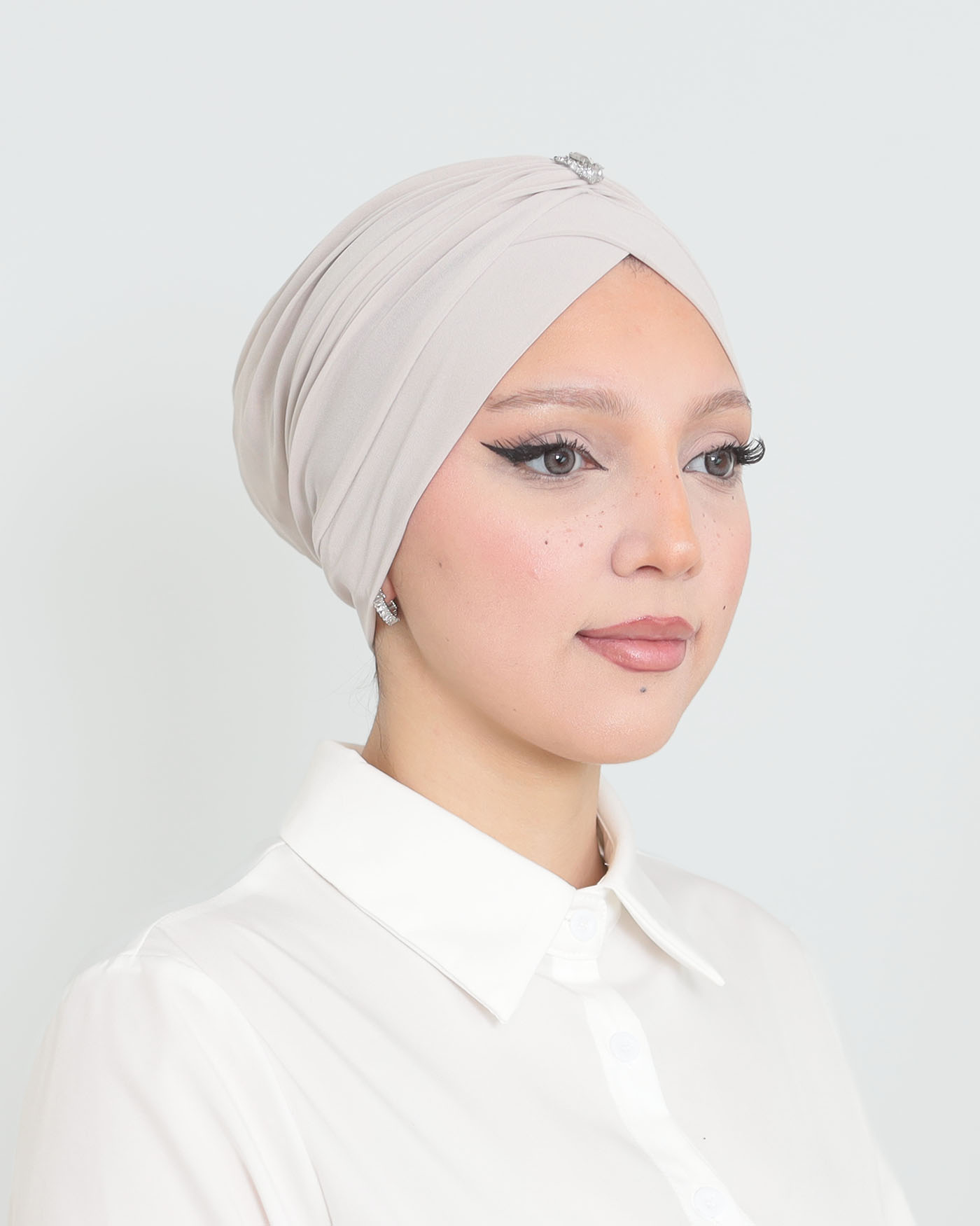 Turban - Belle - Pearl White - 2