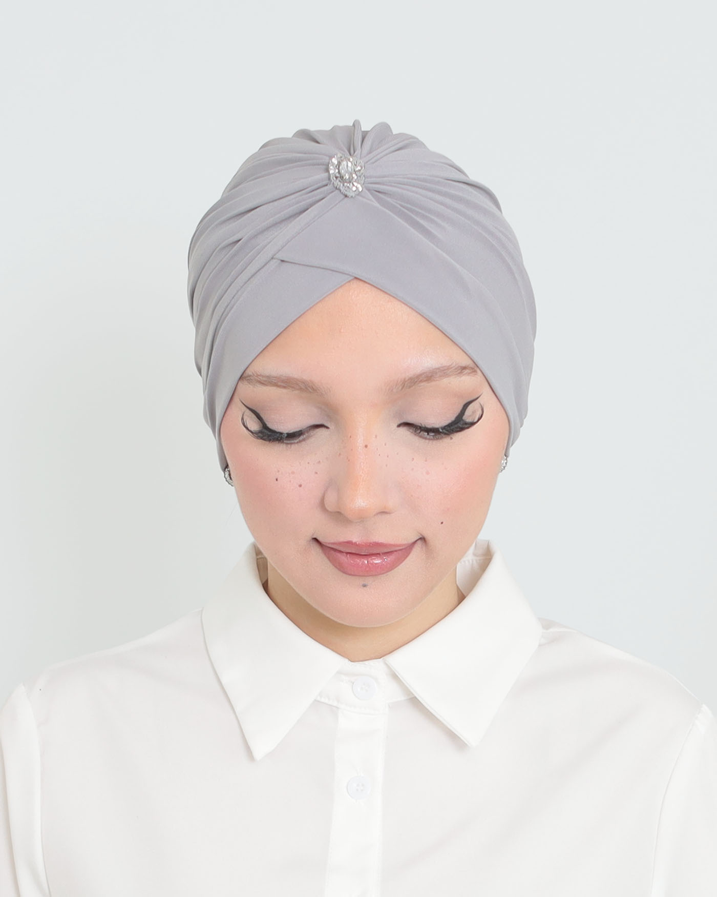 Turban - Belle - Ljusgrå - 3
