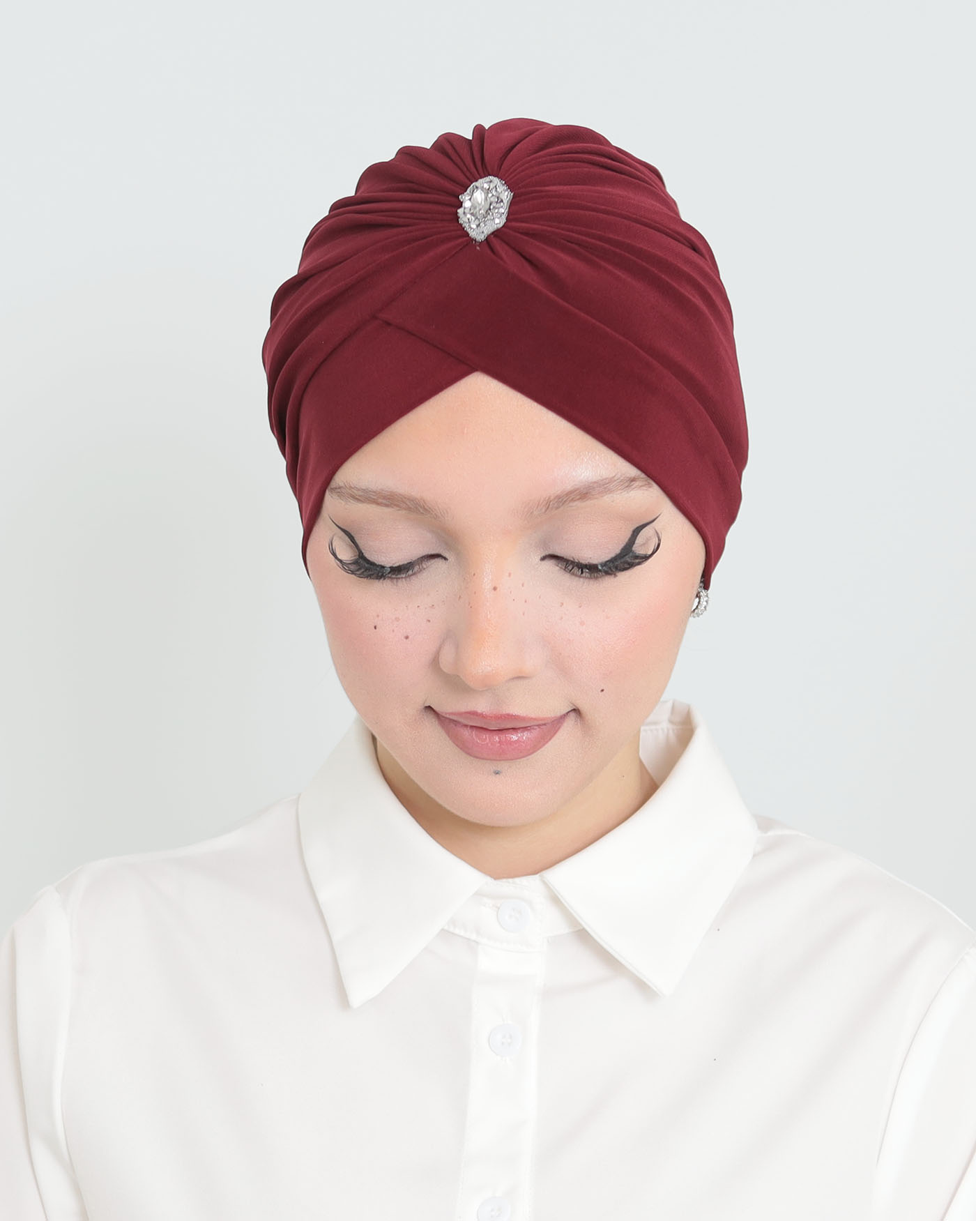 Turban - Belle - Maroon - 2