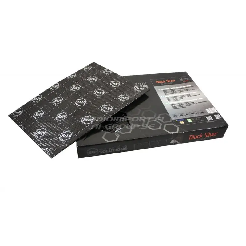 STP Black Silver Bulkpack – Ljudisolering – 1.8mm alubutyl – 4.5m2