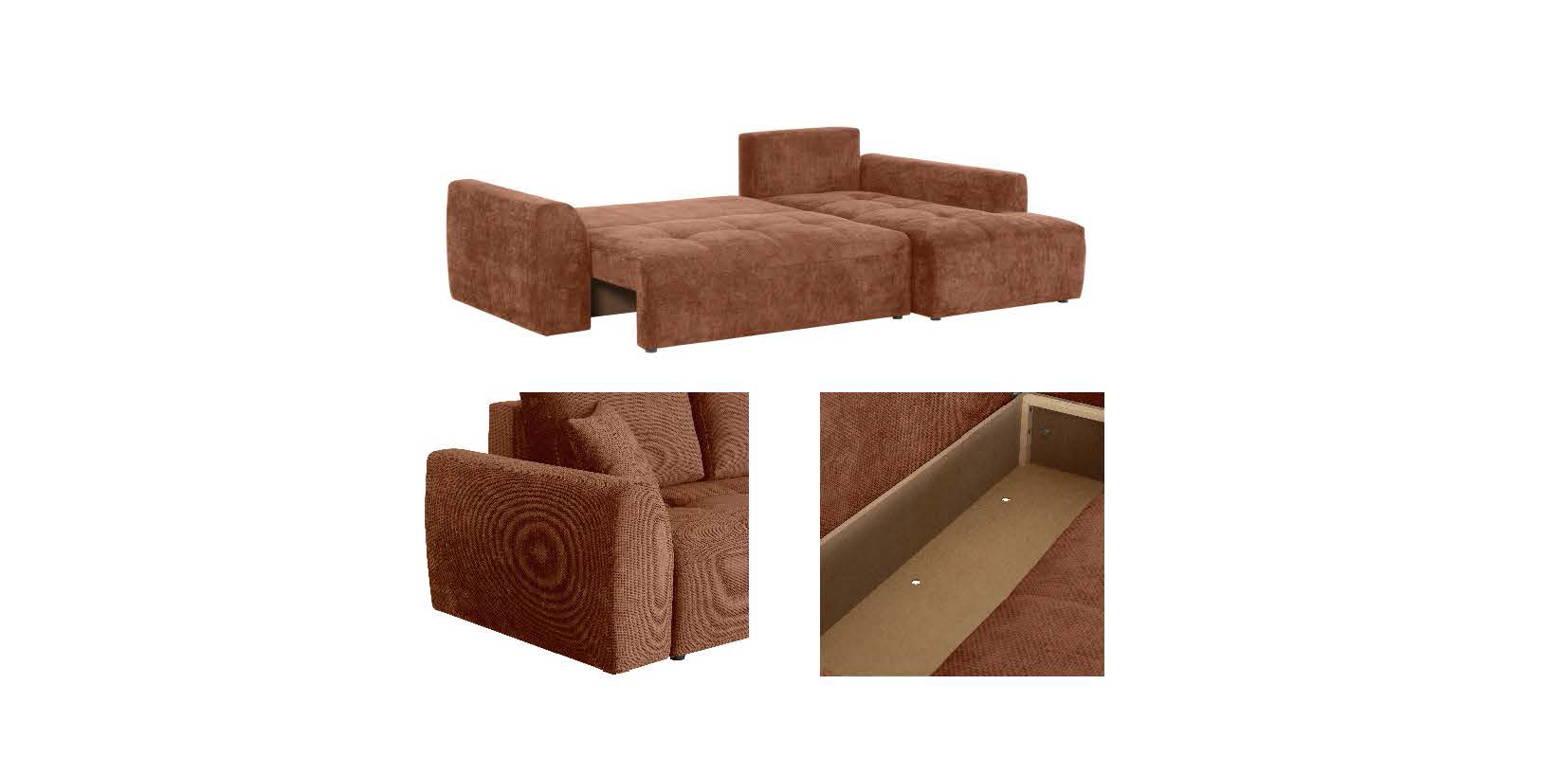 Aube Bäddsoffa med förvaring - 3