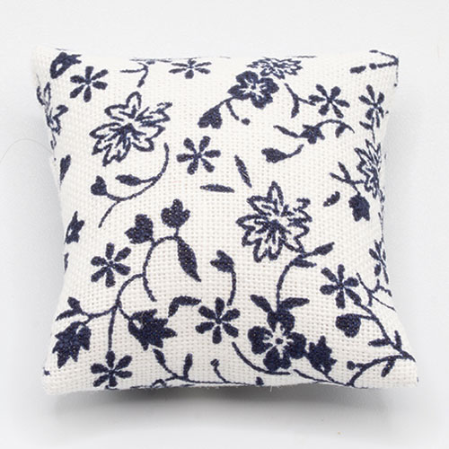 Pillow white and black floral - 2
