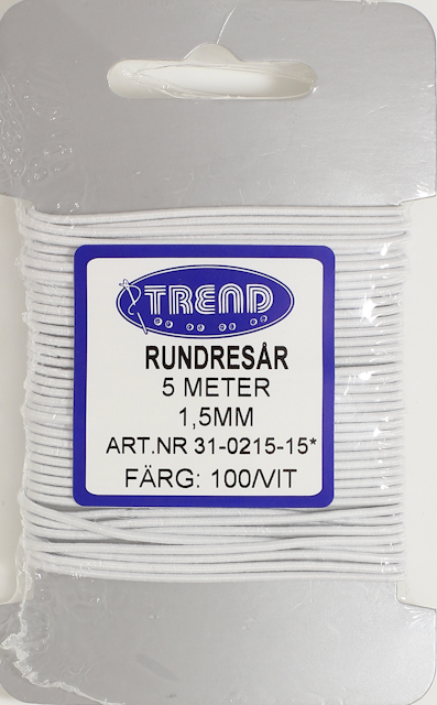 Rundresår 31-0215-15 Vit
