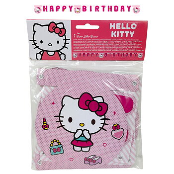 Hello Kitty Grattis på födelsedagen Banderoll i Papp 2 meter