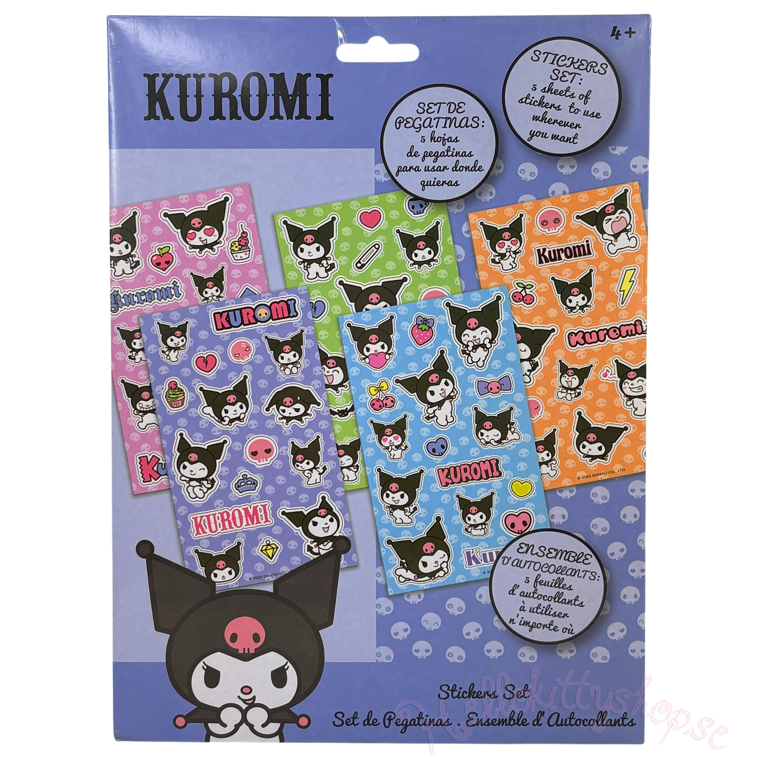 Kuromi Klistermärkesset 5 ark - &nbsp;79 st - 2