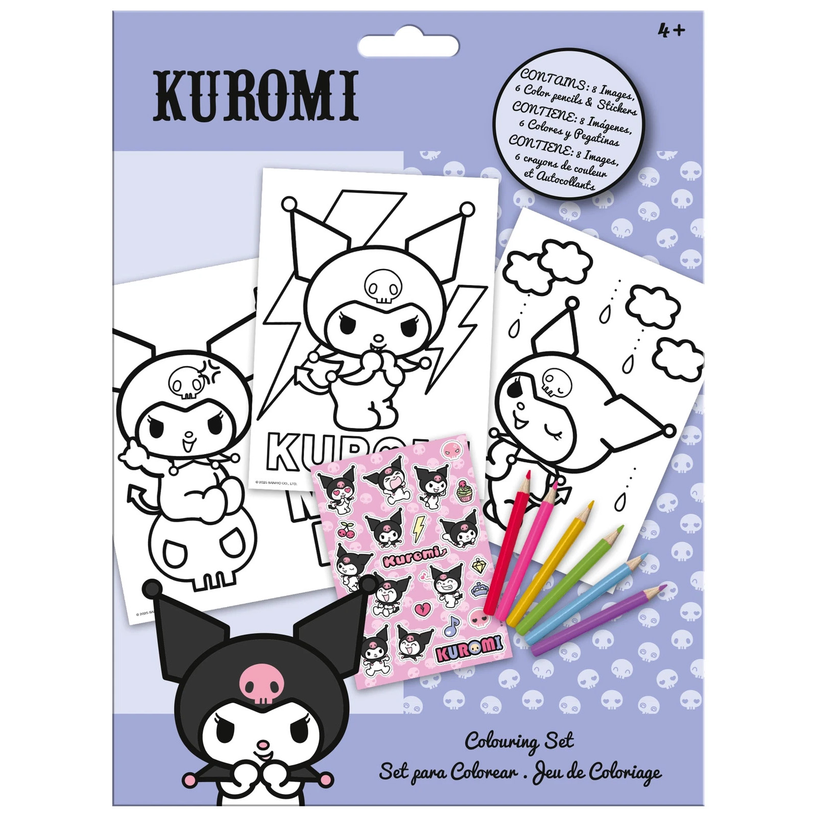 Kuromi Målarset med Klistermärken - 6