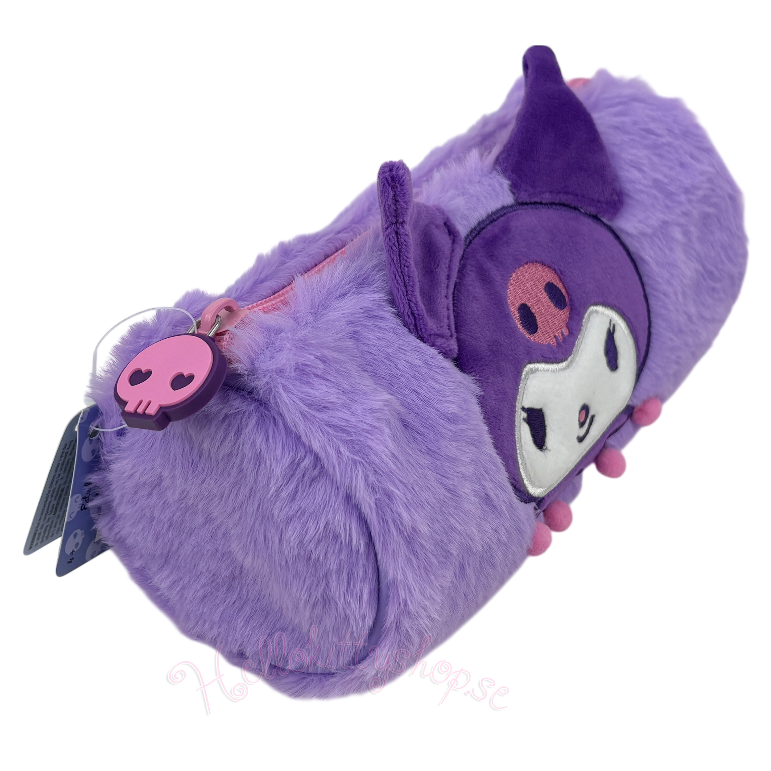 Lila Kuromi Plysch Pennfodral & Sminkfodral – Sanrio Kawaii Förvaring 22 cm - 3