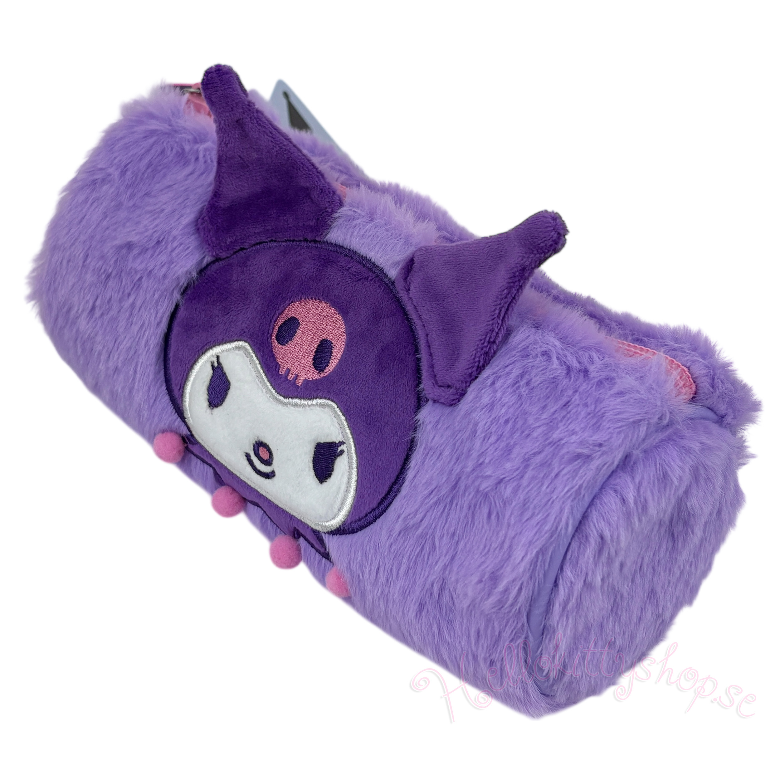 Lila Kuromi Plysch Pennfodral & Sminkfodral – Sanrio Kawaii Förvaring 22 cm - 5