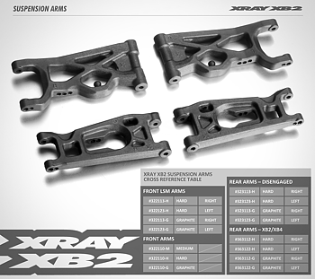 Composite Disengaged Suspension Arm Rear Lower Right - Hard