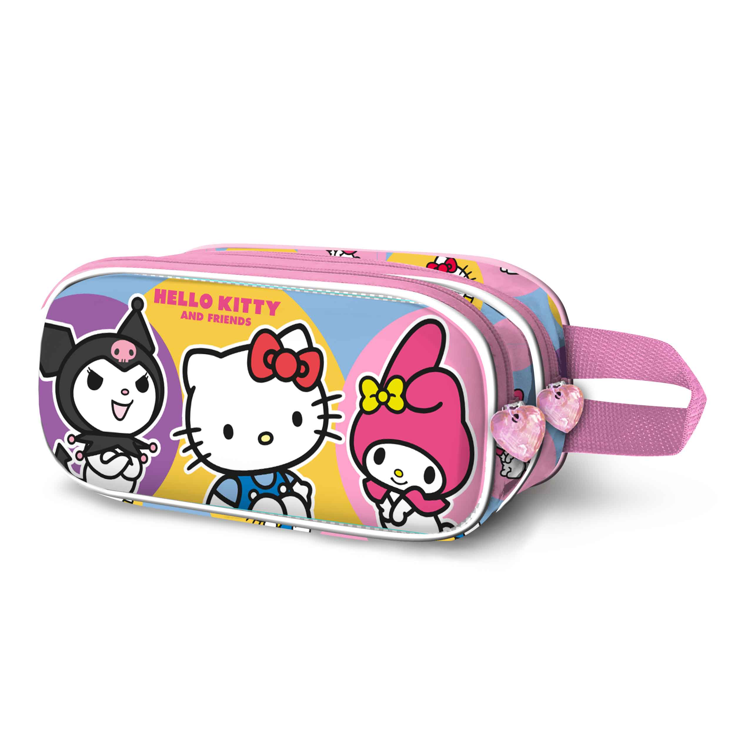 Hello Kitty and Friends Rebel Dubbelt 3D Pennfodral & Sminkfodral 22 cm - 7