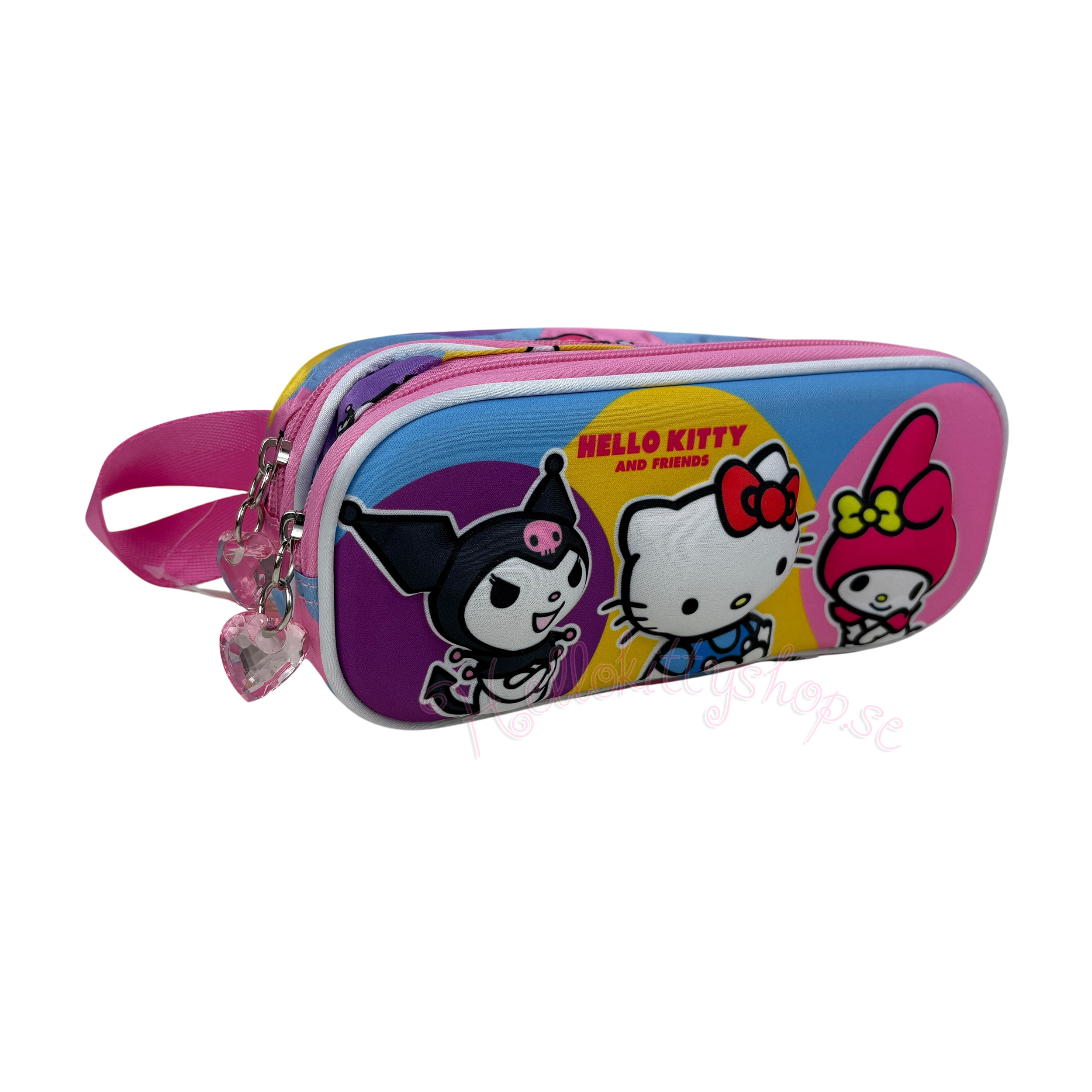 Hello Kitty and Friends Rebel Dubbelt 3D Pennfodral & Sminkfodral 22 cm - 3