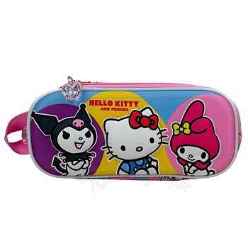 Hello Kitty and Friends Rebel Dubbelt 3D Pennfodral & Sminkfodral 22 cm