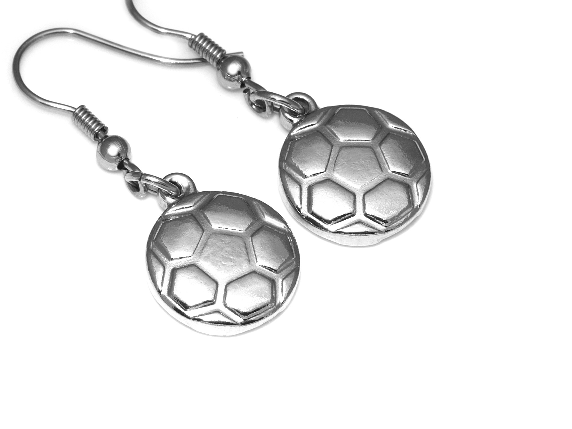 Fotboll Örhängen i Rostfritt Stål, Fotbollsspelare Accessoar, Sport Smycke