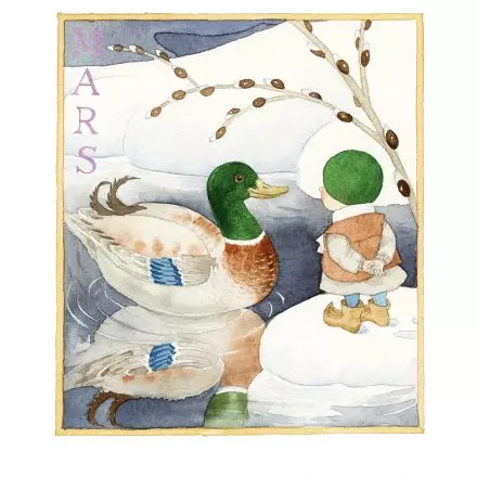  Påskgåva vid 600 kr Mars - månadsbild A5 av Catarina Krusvaal