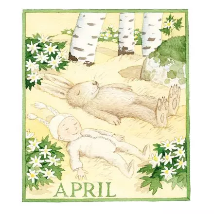 Påskgåva vid 600 kr  April - månadsbild A5 av Catarina Krusvaal