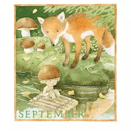  Påskgåva vid 600 kr  September - månadsbild A5 av Catarina Krusvaal