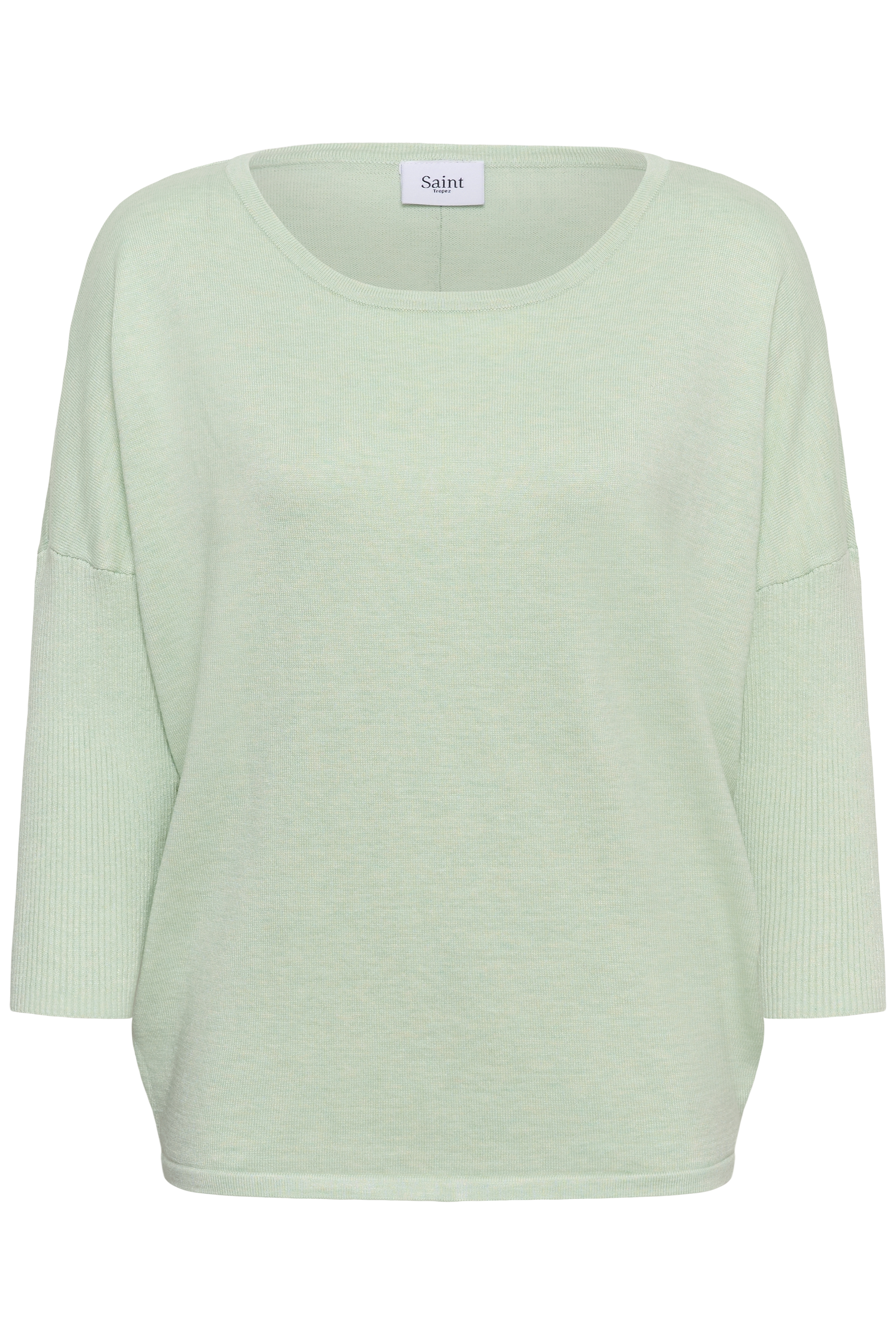 MilaSZ R-Neck Pullover Cameo Green Melange