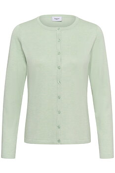 MilaSZ R-Neck Cardigan Cameo Green Melange