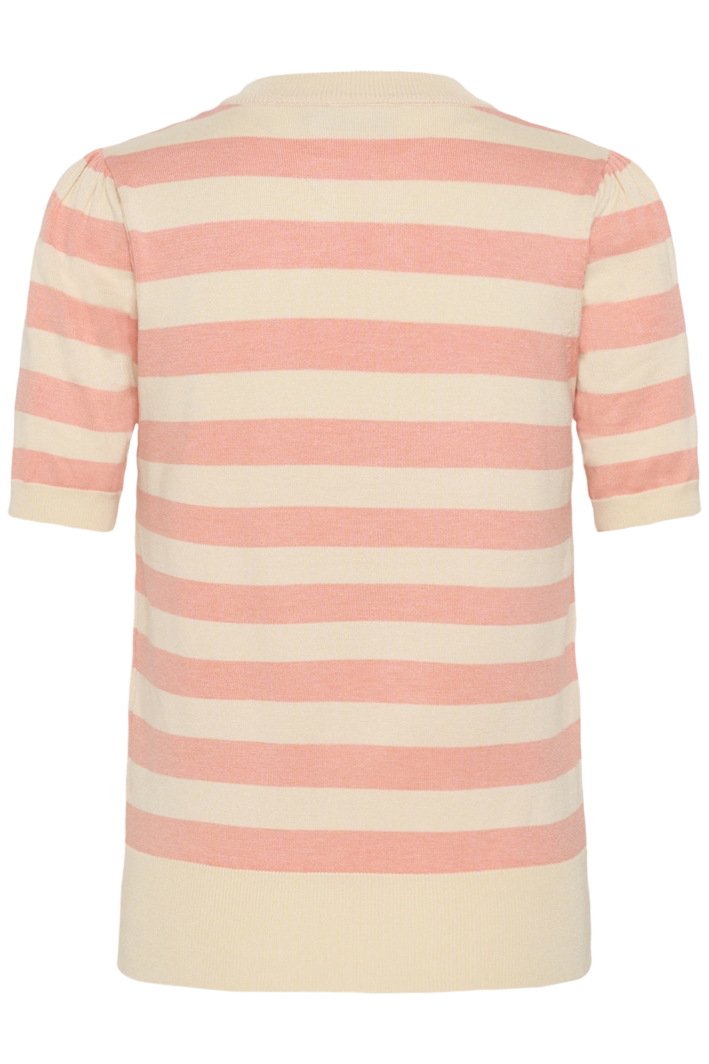 MilaSZ SS Block Stripe Pullover Blooming Ivory Block Stripe - 2