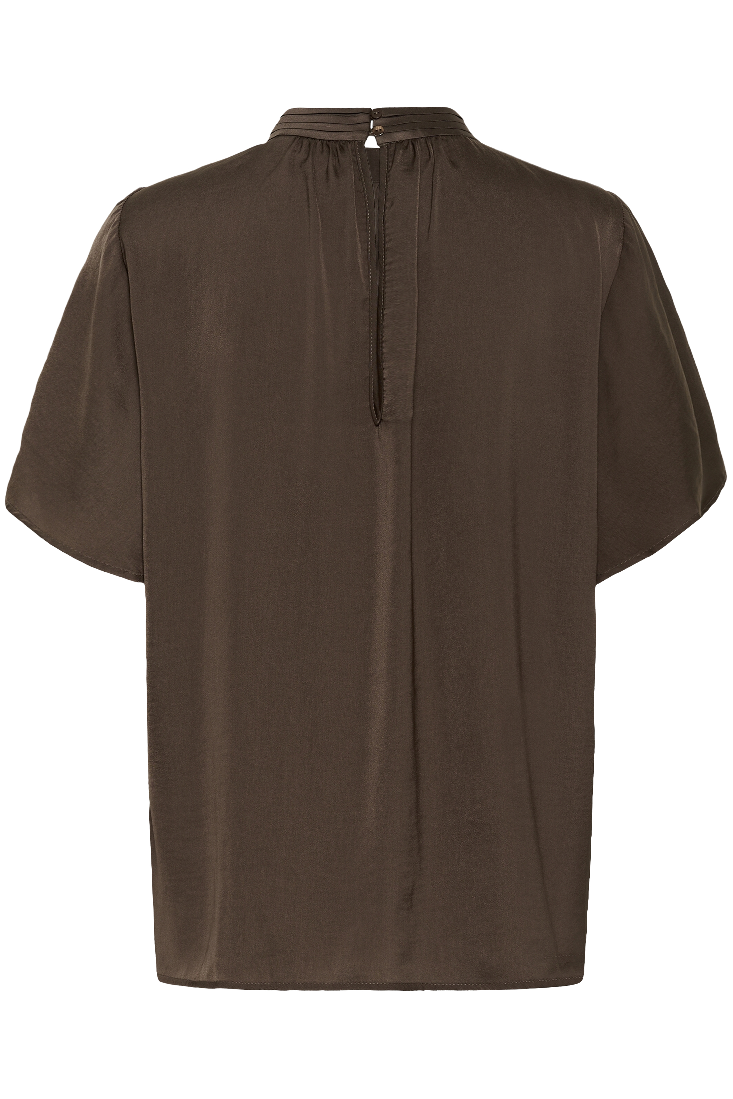 AileenSZ Flared Blouse Chocolate Brown - 2