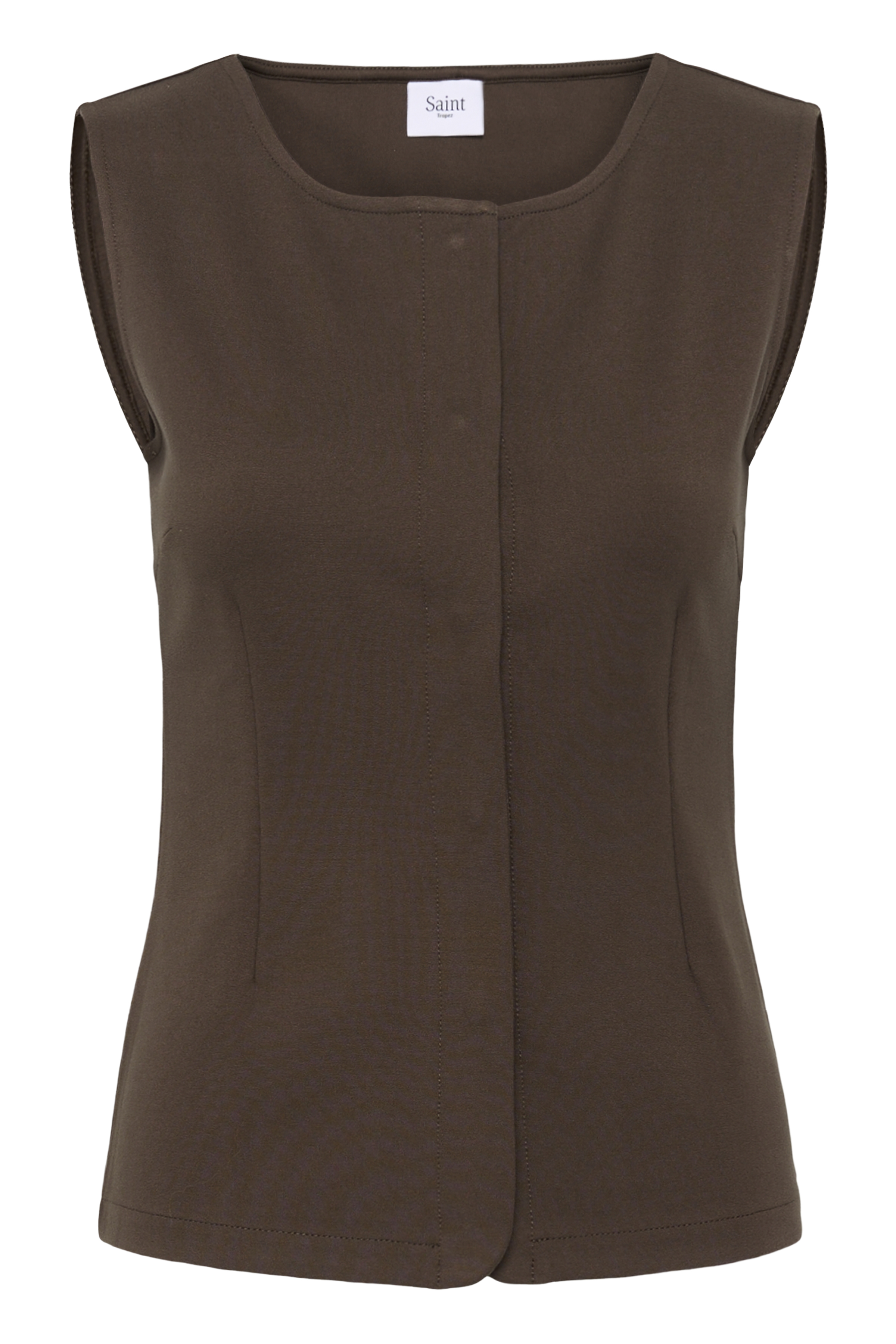 GennySZ Vest Chocolate Brown