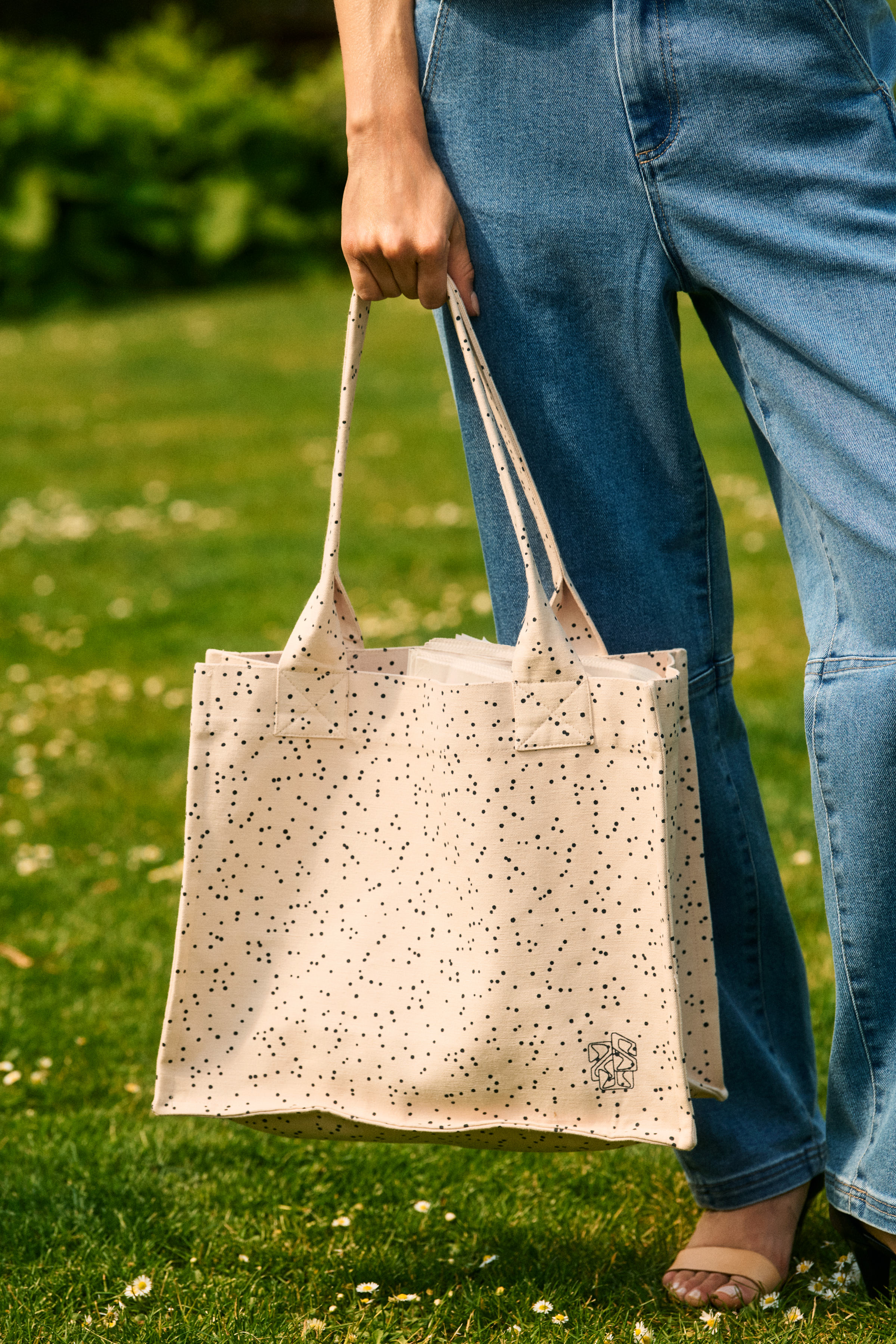 PansySZ Bag Creme Black Mini Dots - 8
