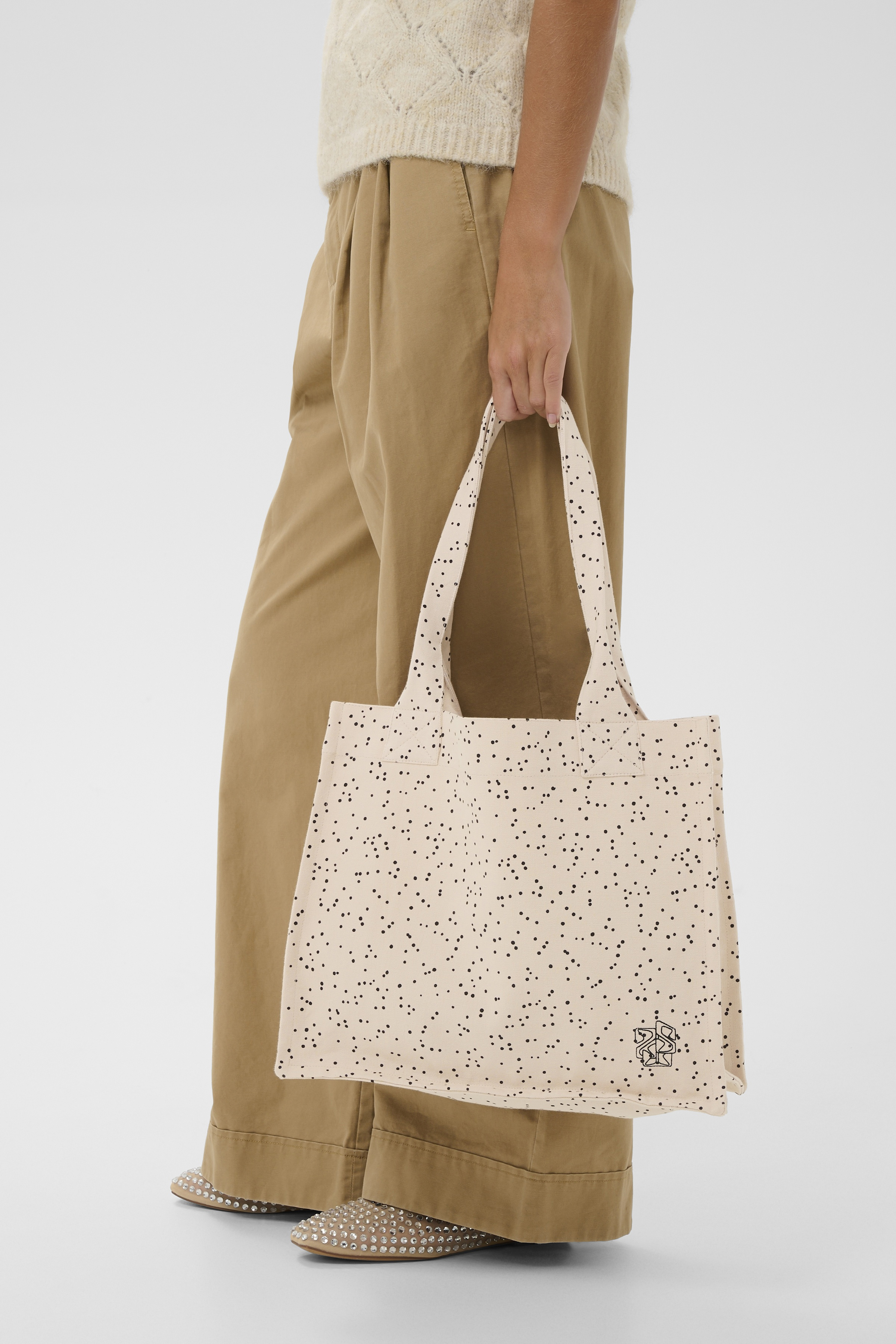 PansySZ Bag Creme Black Mini Dots - 6