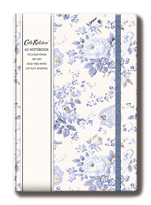 A5 Journal Hard Cover, Blue, Cath Kidston