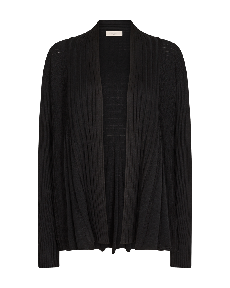 Freequent - Claudisse Kort Cardigan Svart - 2