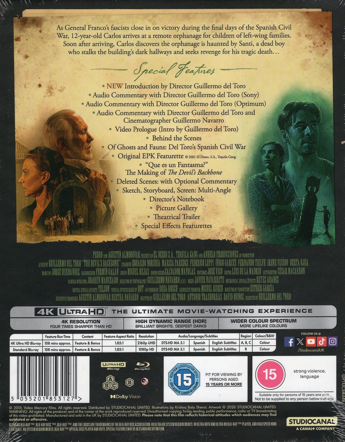 The Devil's Backbone (Limited Edition) (ej svensk text) (4K Ultra HD + Blu-ray) - 2