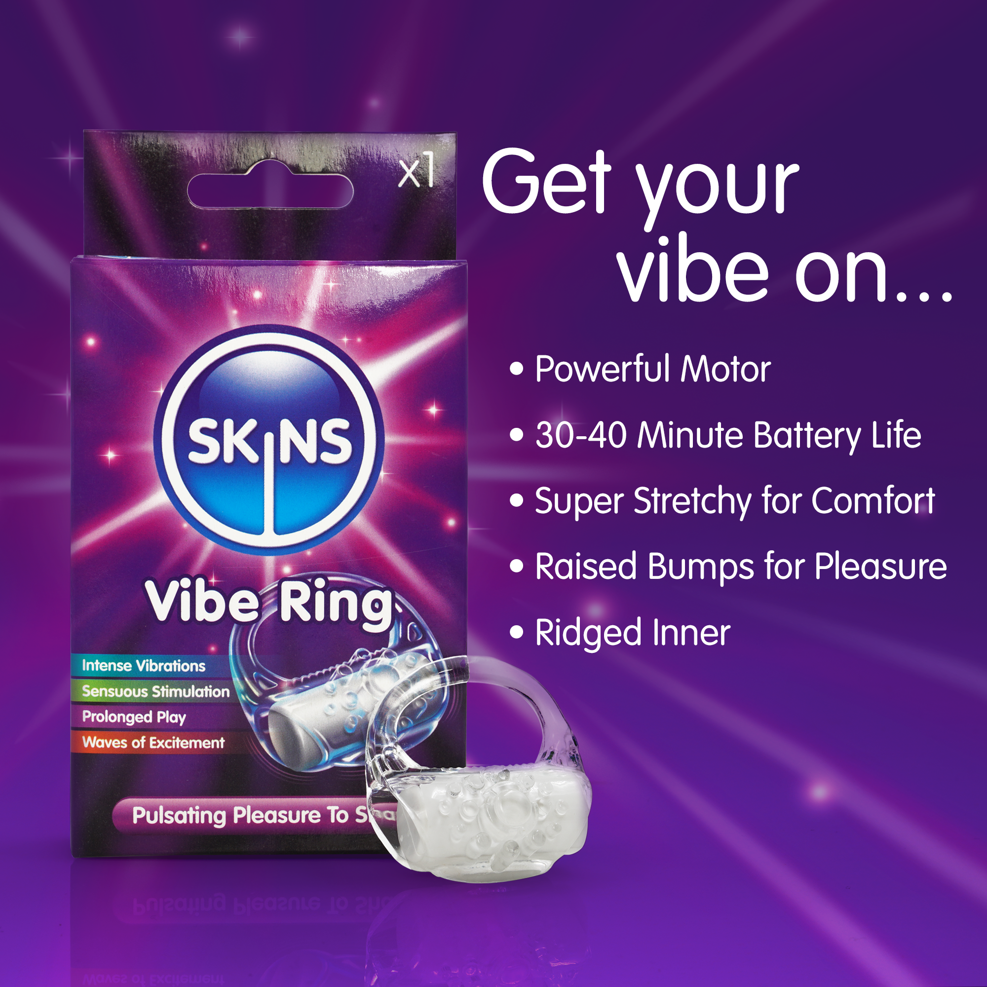 Skins Vibrating Ring - 6